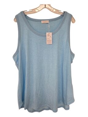 Moshu New Light Blue Tank, 2XL